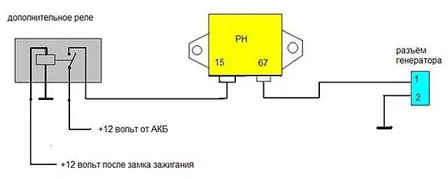 Трёхуровневый регулятор напряжения - Lada 2114, 1,5 л, 2004 года электроника DRI