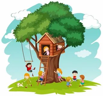 Домик на дереве рисунок детский (48 фото) .