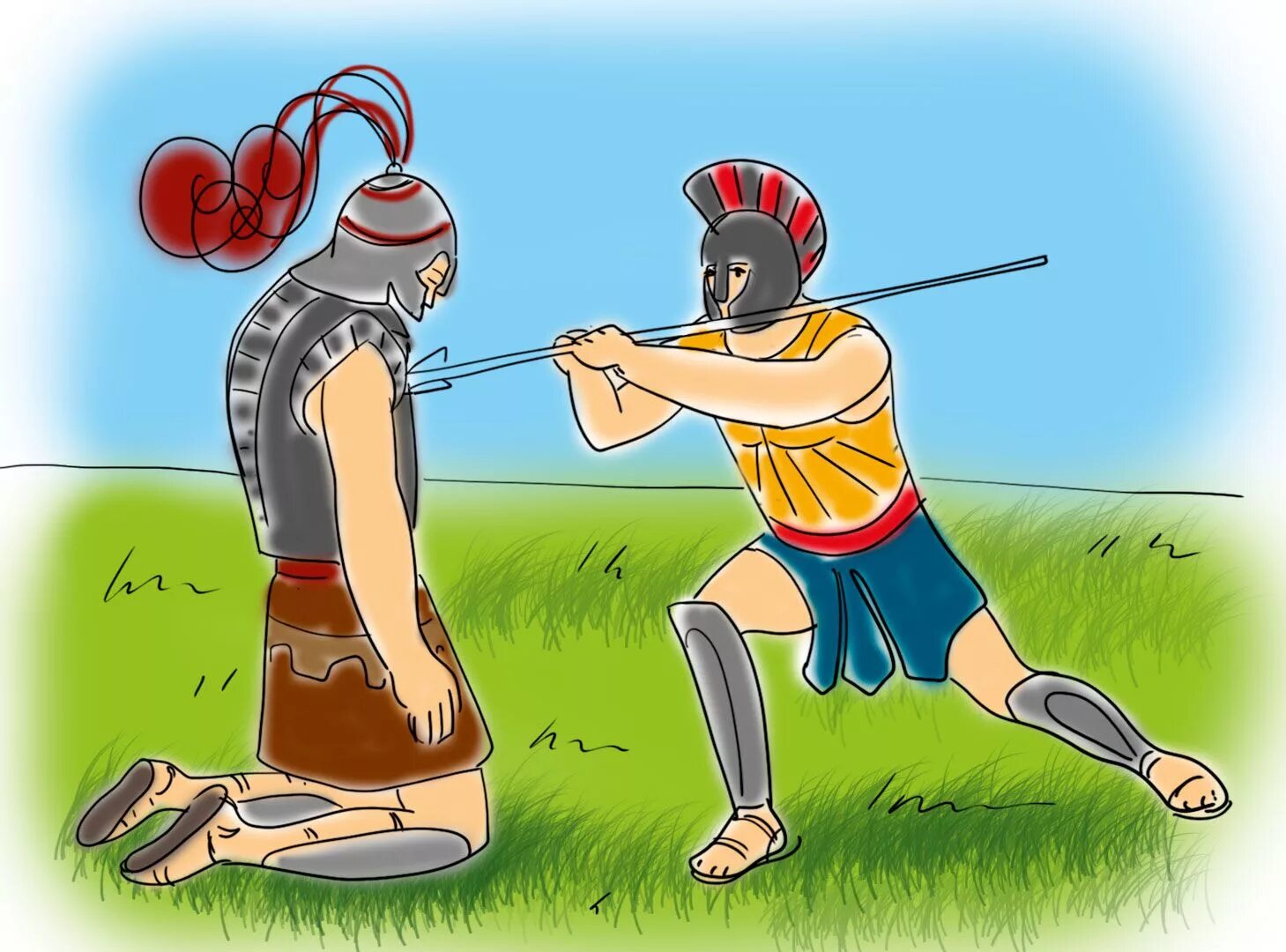 Битва Ахиллеса. Битва Ахиллеса и Гектора рисунок. Поединок Ахиллеса с Гектором. Бой Ахиллеса и Гектора. Бой против друг друга