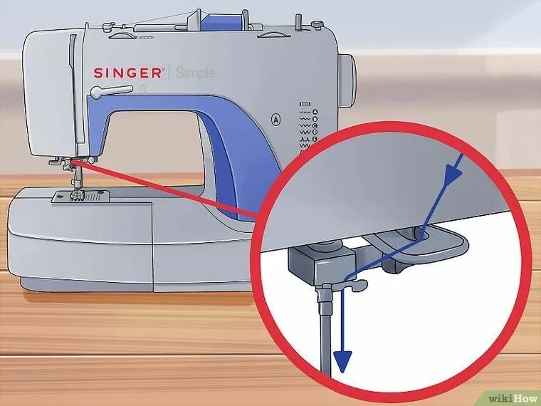 Как правильно вставить нитку. Швейная машинка Зингер c5205. Заправка швейной машины. Нитки для швейной машинки. Заправка нитки в швейную машинку.