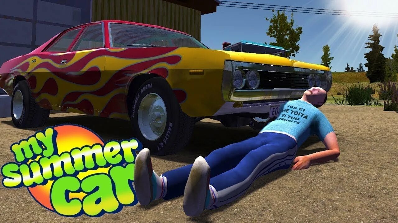 Май саммер кар Лось. My Summer car главный герой. Плакаты для my Summer car. Главный герой май саммер кар