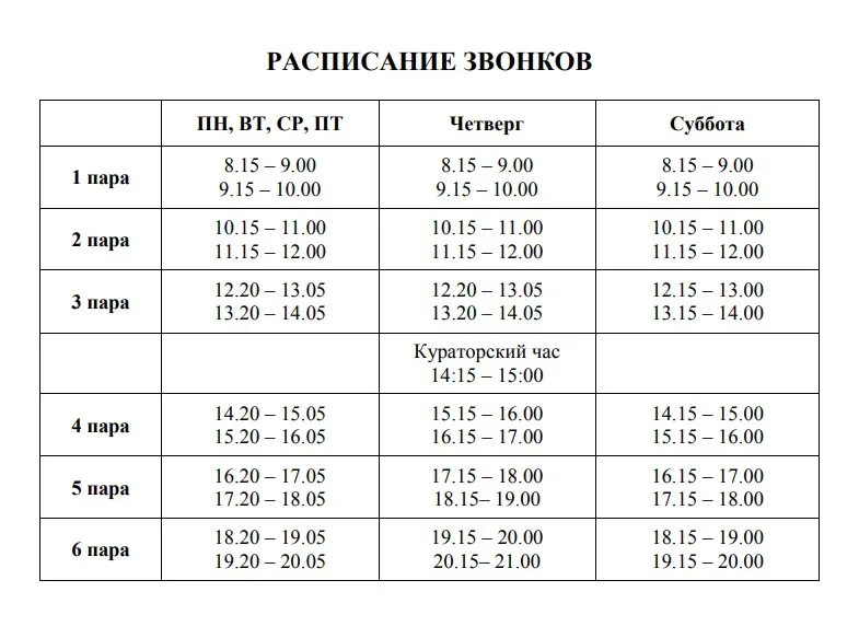 Звонки в школе 2 смена