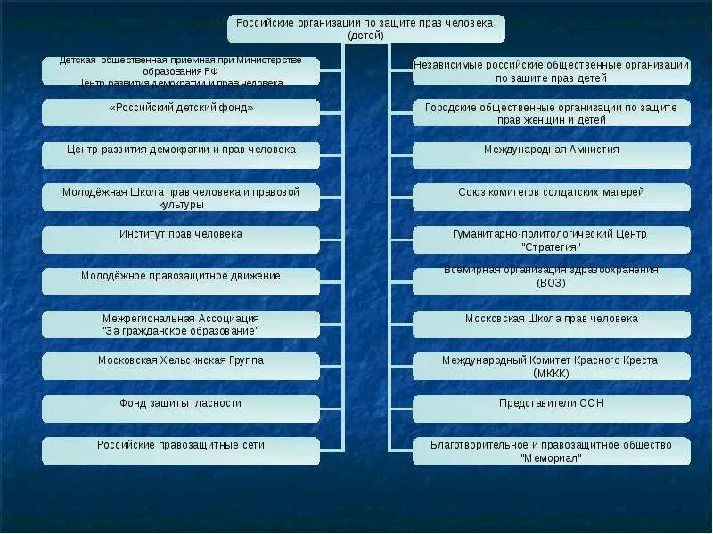 Какие организации занимаются защитой детей. Организации защиты прав человека. Российские организации по защите прав человека. Международные организации по защите прав человека.