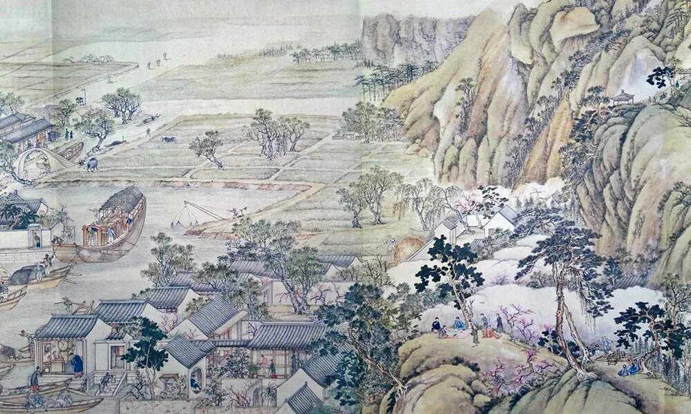 Общины китая. Китайская живопись 17-18 века. Китай 16-18 век. Китай 16-17 века. Китай 18 век китайская живопись.
