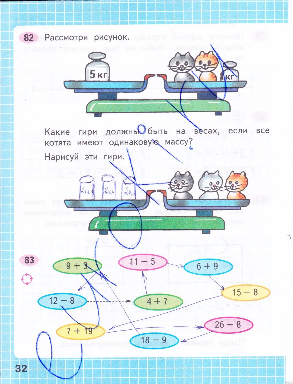 Урок 83 математика 2 класс. Математика 2 класс рабочая тетрадь 2 часть стр 32. Гдз математика 2 класс рабочая тетрадь 2 часть стр 32. Математика 2 класс рабочая тетрадь 2 часть Моро стр 32. Математика второй класс рабочая тетрадь стр 32.