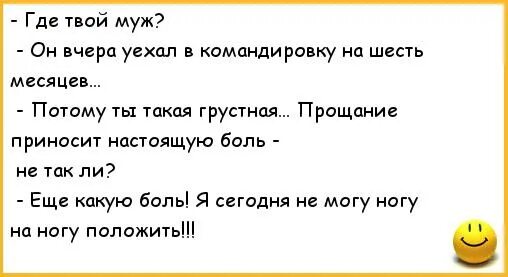 Когда муж был в командировке жена. Анекдоты про мужа и жену. Анекдоты про мужа. Муж уехал в командировку. Анекдоты про командировку.