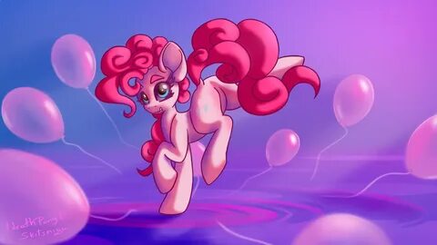 safe, artist:1deathpony1, pinkie pie, earth pony, pony, balloon, balloonbut...