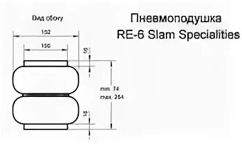 Размеры пневмоподушек