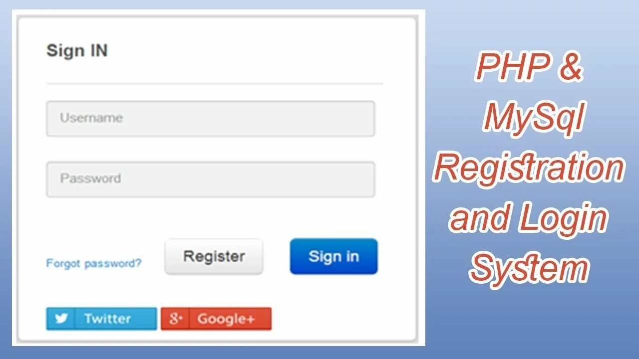 Registration login