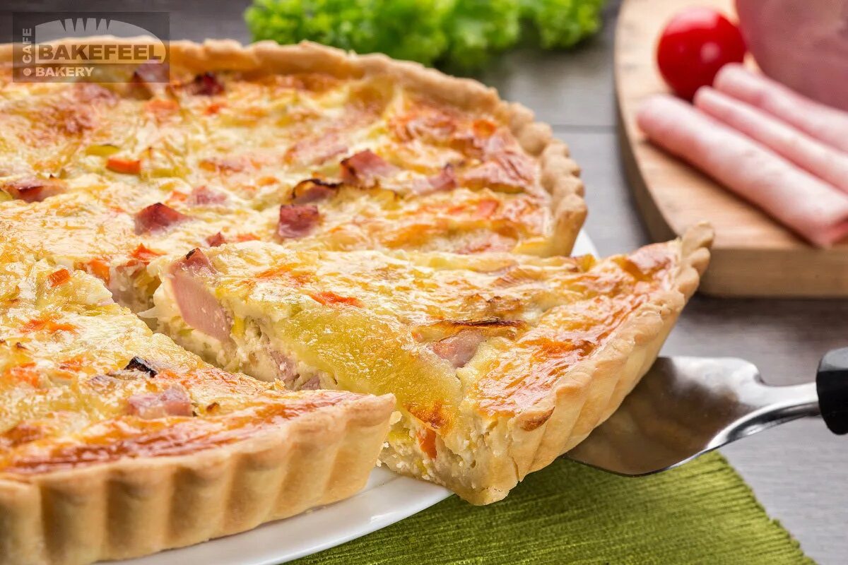 КИШ С ветчиной. КИШ Лорен с ветчиной. КИШ Лорен (Quiche Lorraine). Французский пирог КИШ Лорен.