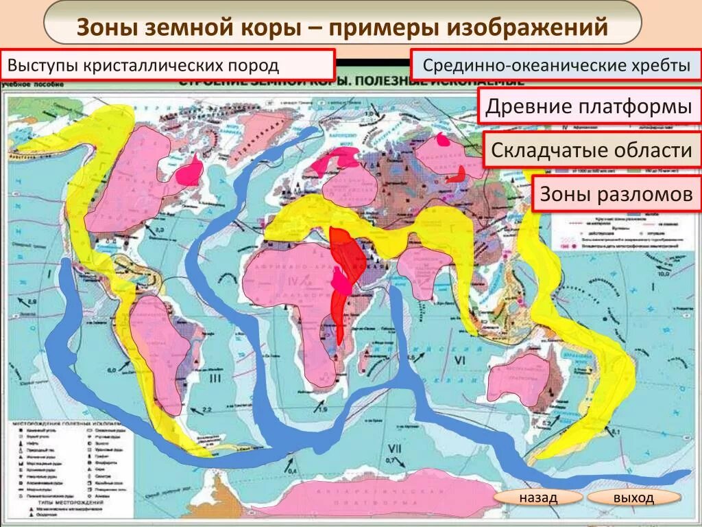 Древние складчатости россии. Древние платформы.