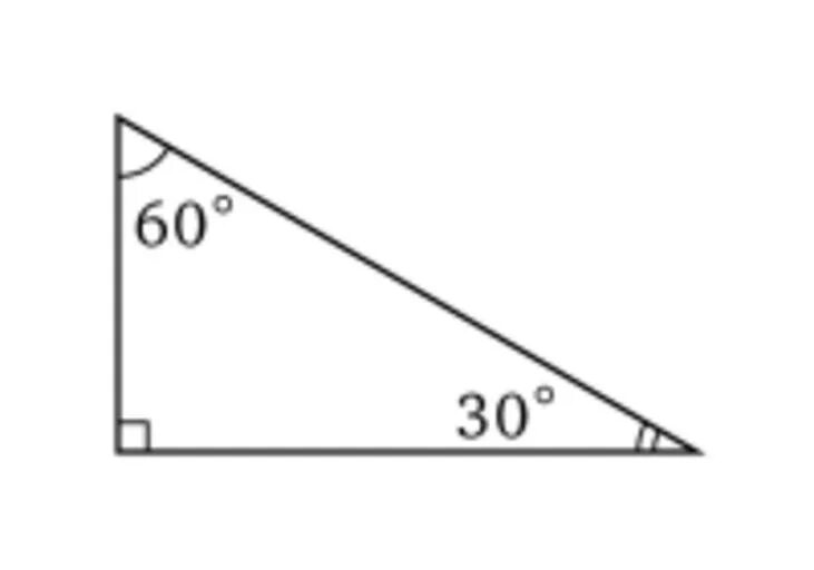 30 Градусов в прямоугольном треугольнике. Прямоугольный треугольник 30 60 90. Углы прямоугольного треугольника 90 60 30. Прямоугольный треугольник 60 градусов 30 градусов.