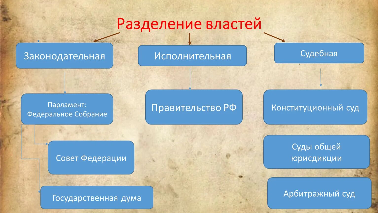 1 из ветвей власти в демократическом государстве