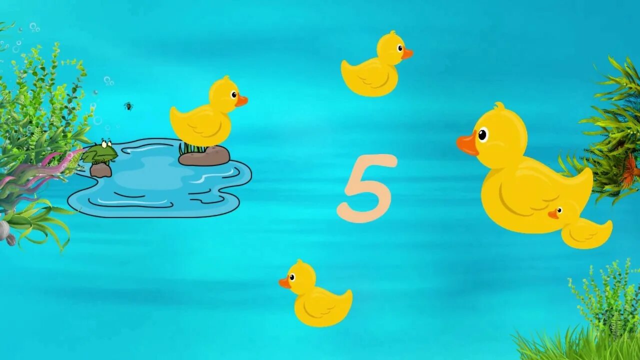 5 ducks. Пять маленьких утят. Пять маленьких уточек. Песенка про уточек.