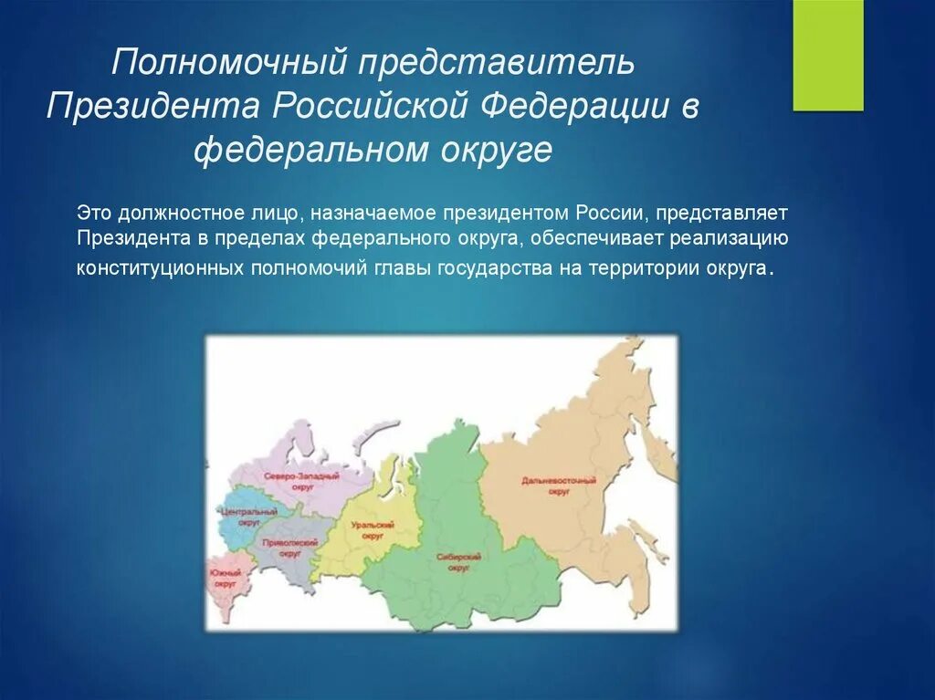 Уполномоченный представитель рф. Федеральные округа. Федеральный округ Российской Федерации. Представители округов России. Учреждение федеральных округов в РФ.