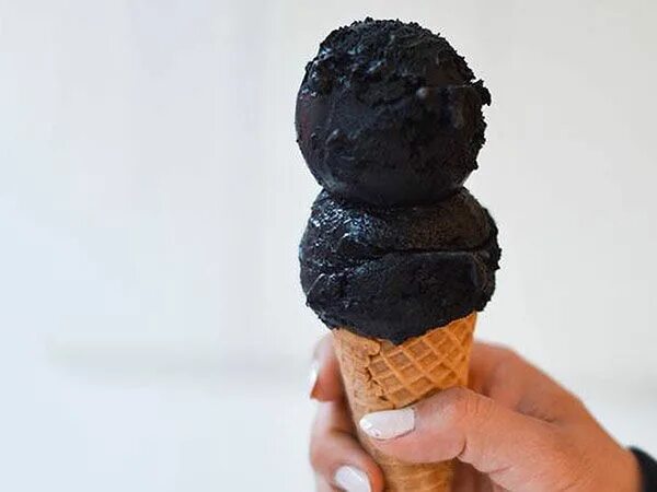 Activated Charcoal Ice Cream Black ice cream, Charcoal ice cream, Vegan ice crea