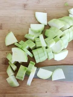 Кабачки кусочками