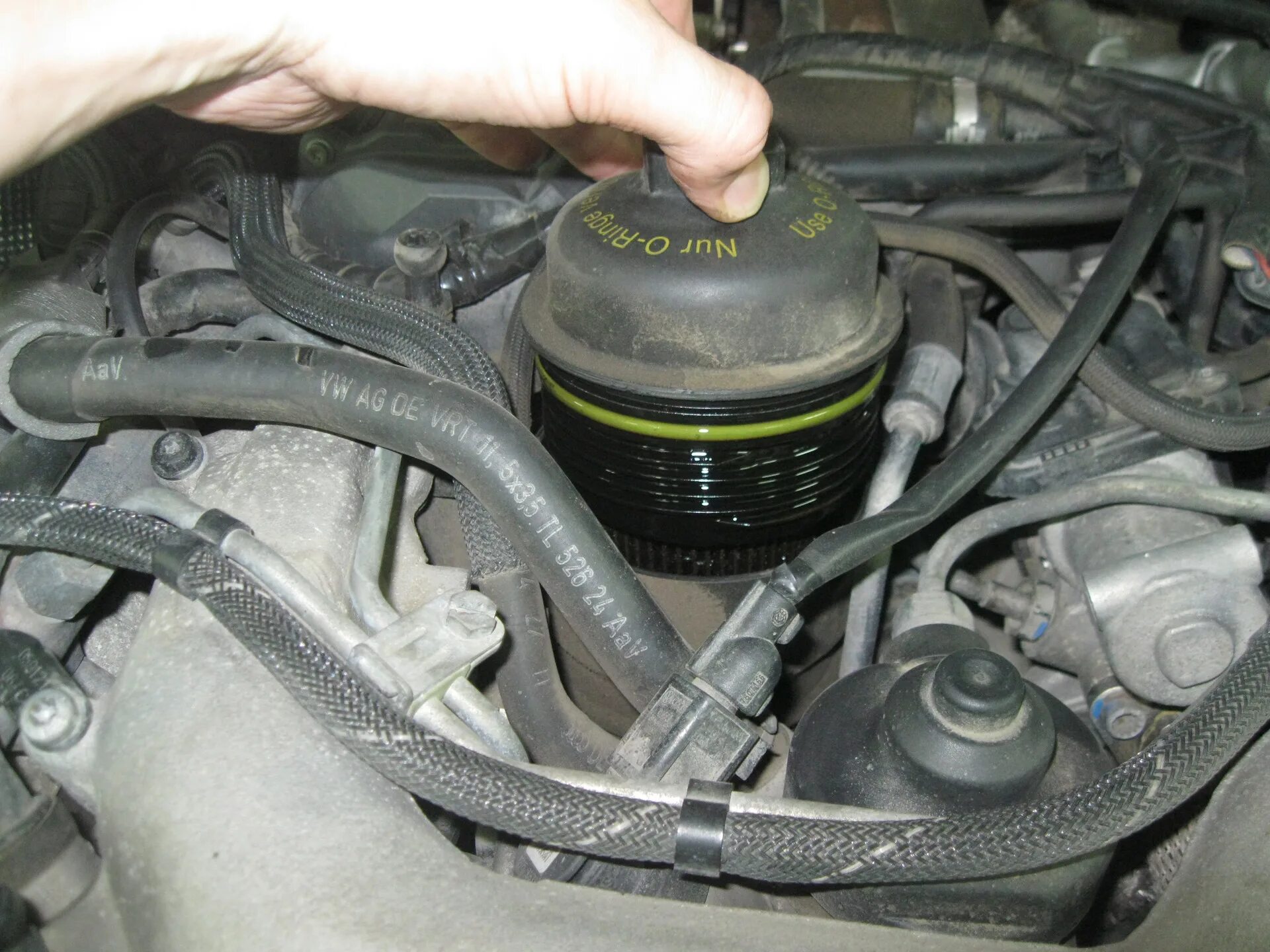 Схема замены, топливного фильтра 2.5 TDI - Volkswagen Touareg (1G), 2,5 л, 2008 
