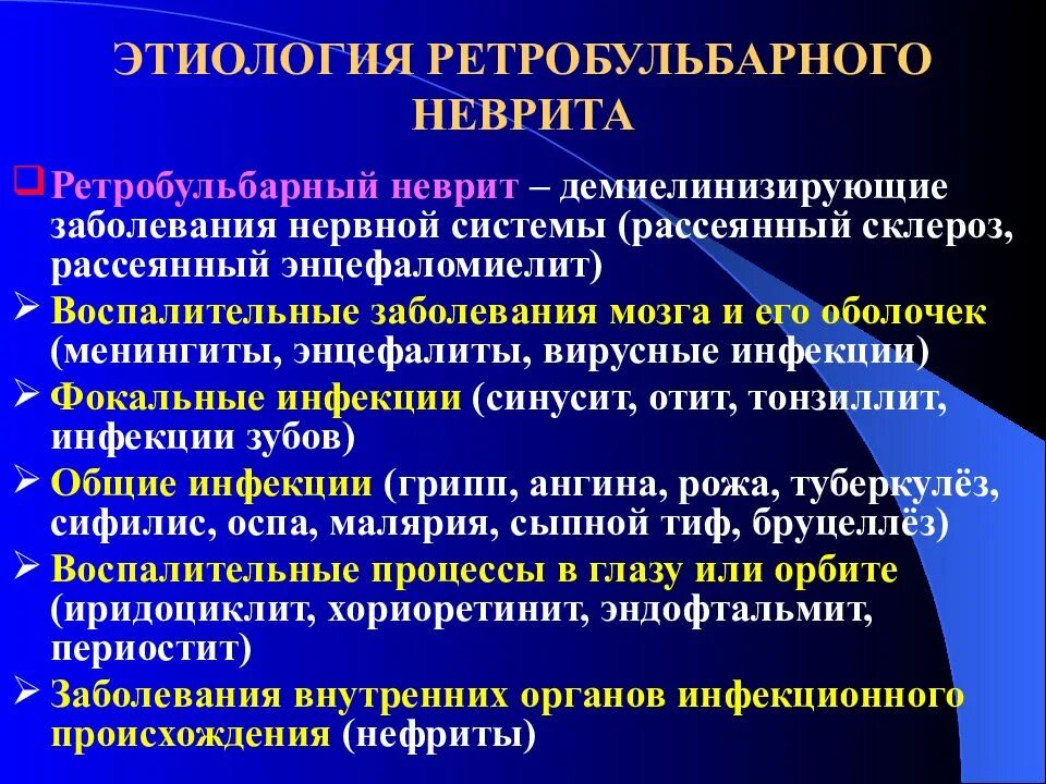 Диагноз нервное расстройство. Клиника ретробульбарного неврита зрительного нерва. Ретробульбарный неврит патогенез. Ретра бульбарный ретрит. Интрабултьарный неврит.