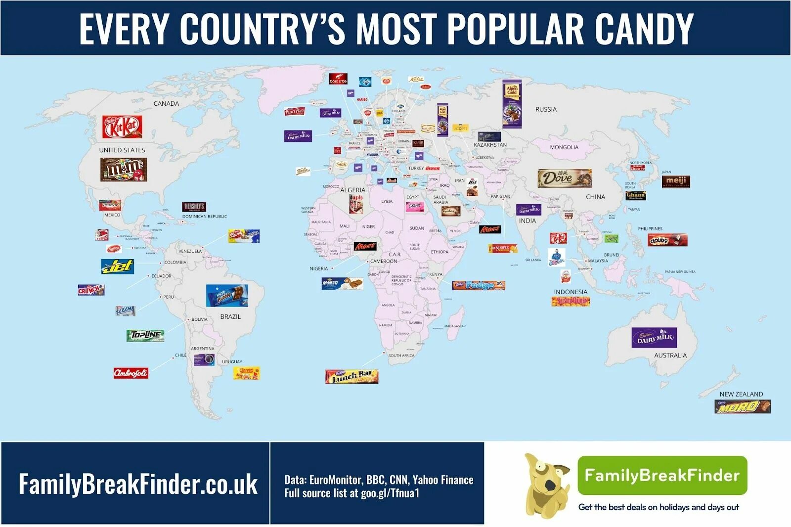 Some of the most popular. Карта. самые известные марки в странах в картах. by страна. most popular countries.
