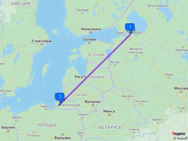 Время санкт петербург калининград