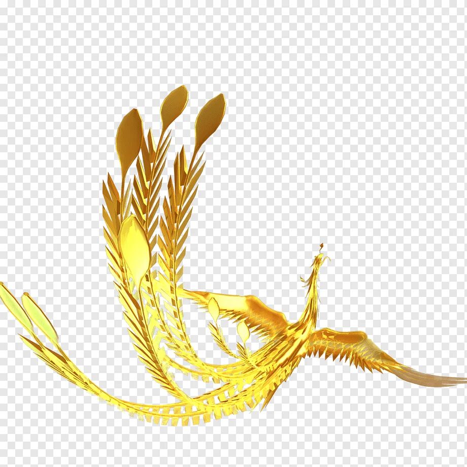 Золотая птица. Птица с золотыми крыльями. Золотой Феникс птица. Золотая птица на прозрачном фоне.