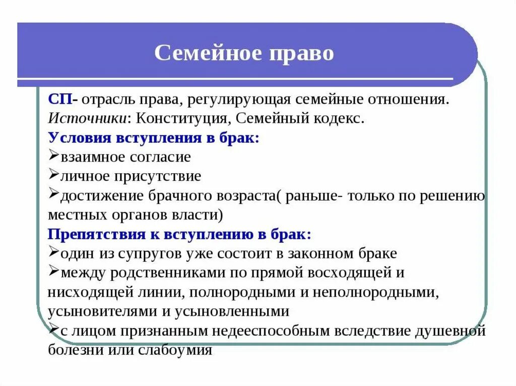 Семейное право сообщение кратко. Семейное право примеры. Что регулирует семейное право.