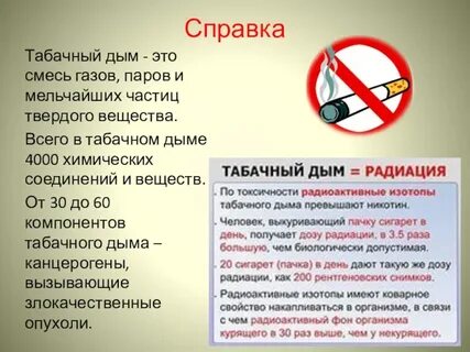 Воздействие окружающего табачного дыма