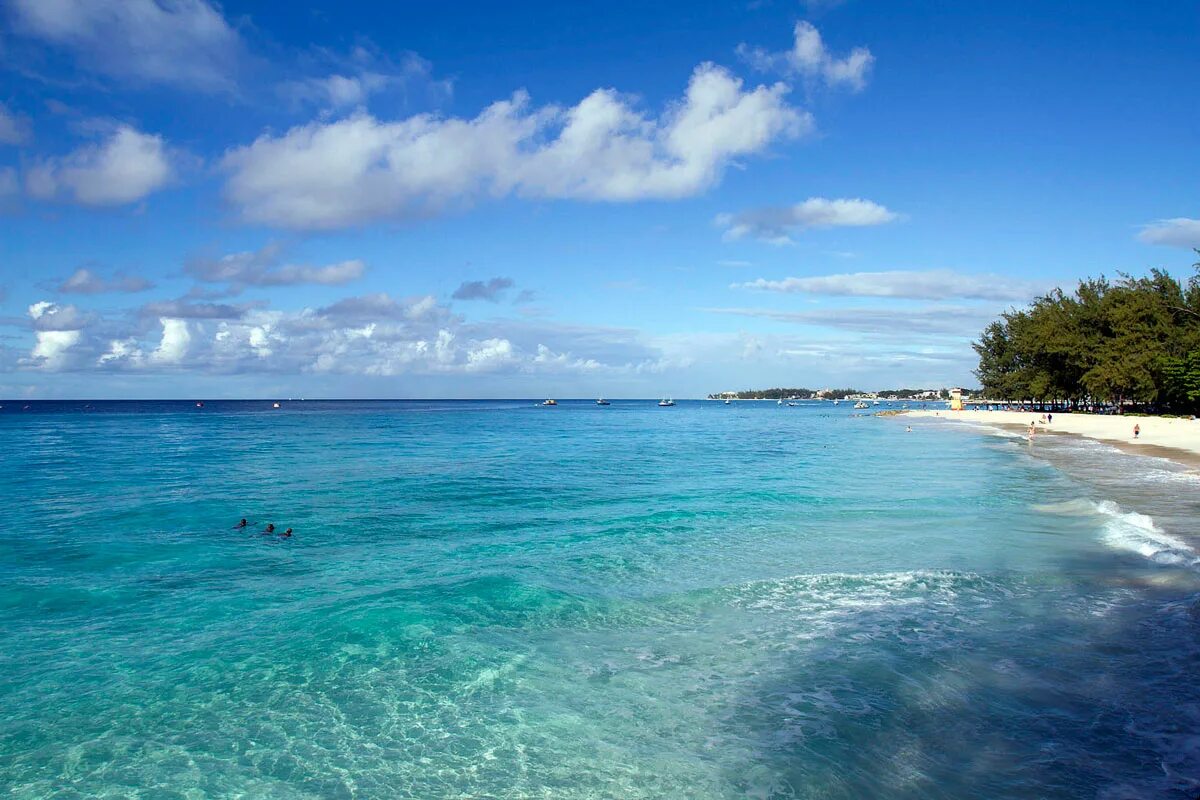 Лазурный ю. Лазурный ю. Бирюзовое море. Майами-бич - барбадос. Пляж.