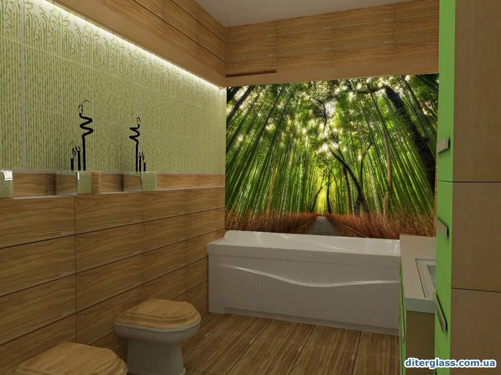 Декоративные панели для ванной. Плитка в ванную комнату бамбук. Панно бамбук на стену. Панно для ванной комнаты. Стеклянное панно для ванной комнаты.
