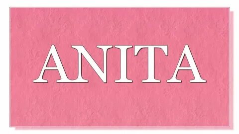 Аника имя