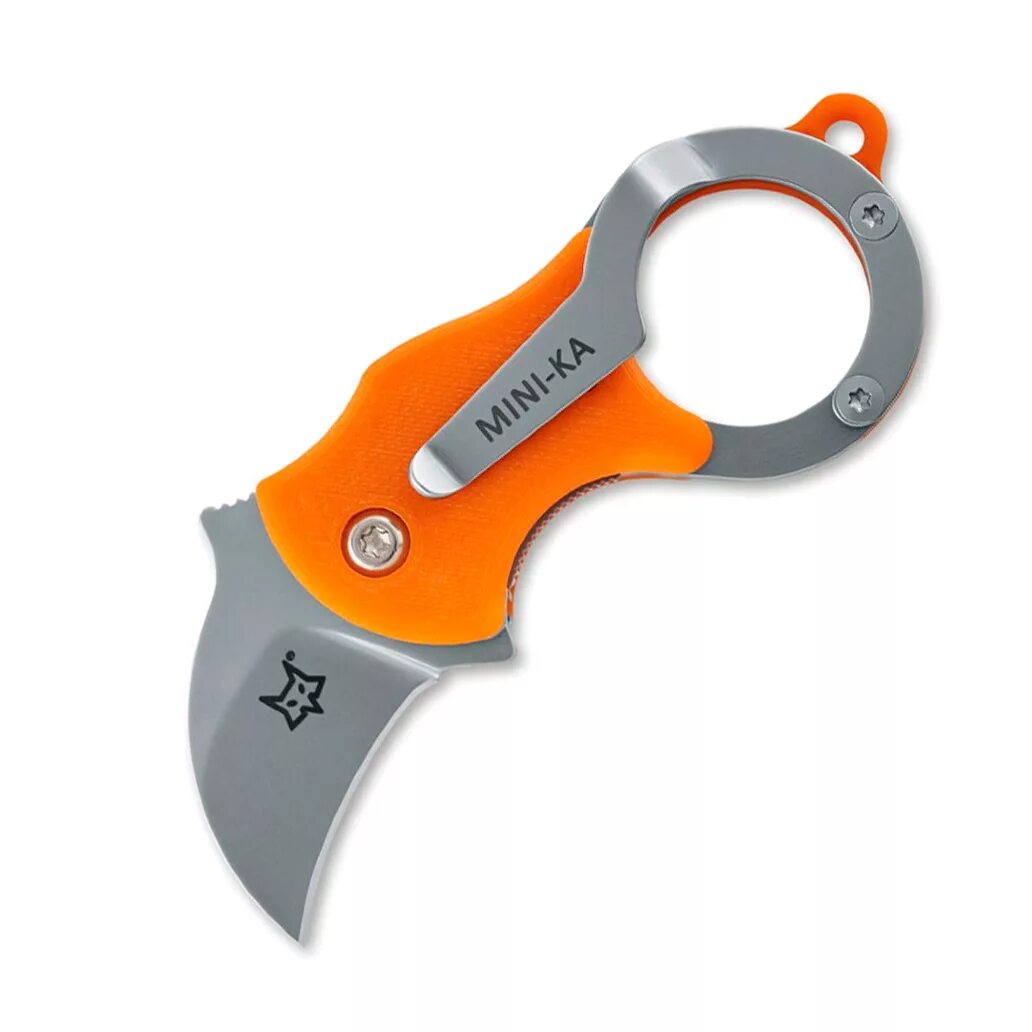 Купить мини нож. Нож складной Karambit Fox. Нож складной Fox Knives Mini-ka 535 Orange. Нож керамбит Fox Knives оранжевый. Fox мини керамбит.