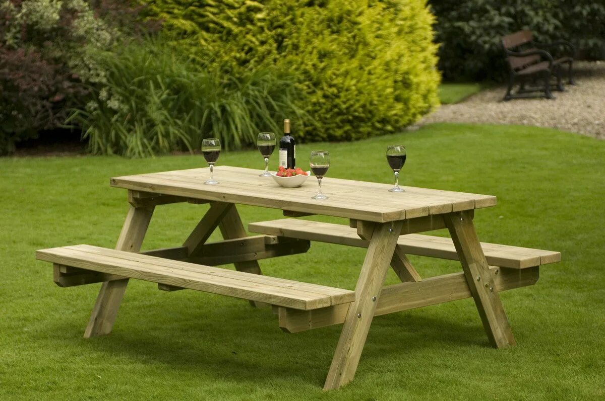 Picnic table. Outdoor table. Идеи для дачного стола. On the table in garden. Столы и стулья металл дерево для террасы.
