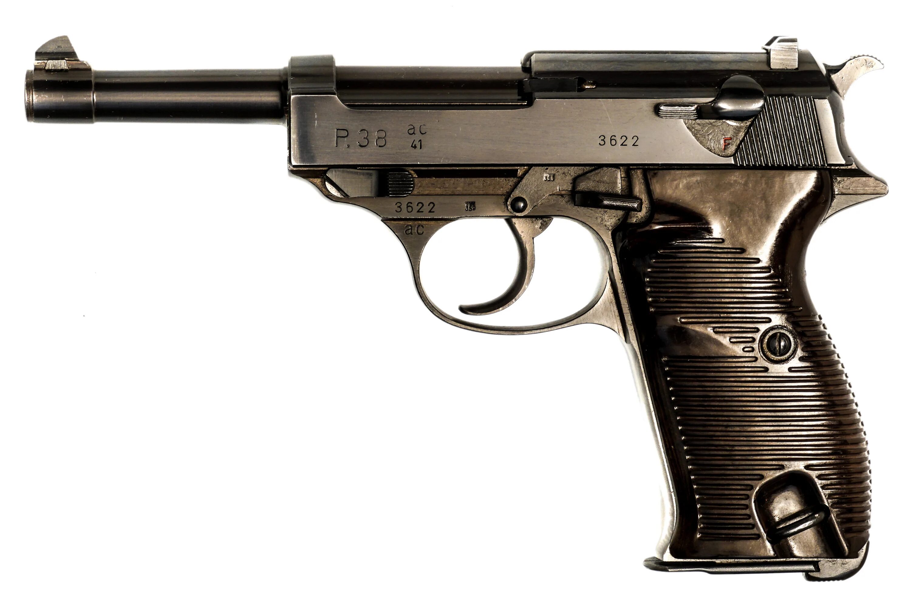 Walther p38 с глушителем.