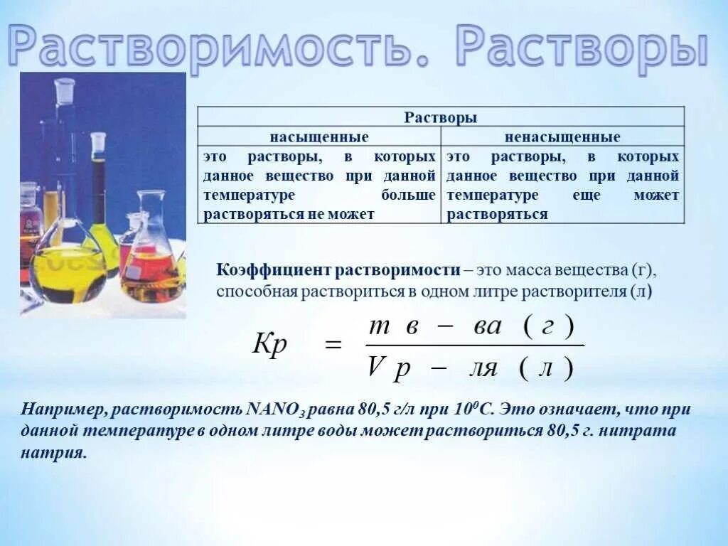 Для полного растворения оксида. Растворы и растворимость. Химия задачи на растворимость. Формула растворимости в химии. Коэффициент растворимости формула.