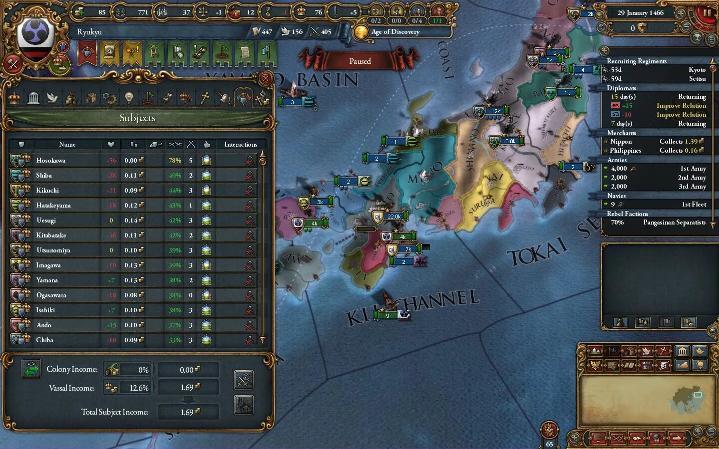 Рюкю eu4. Europa Universalis 4 Ryukyu. Задания Рюкю Европа 4. Уэсуги на карте. Вассал 7 букв