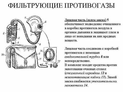 Назначение принцип действия и устройство противогаза