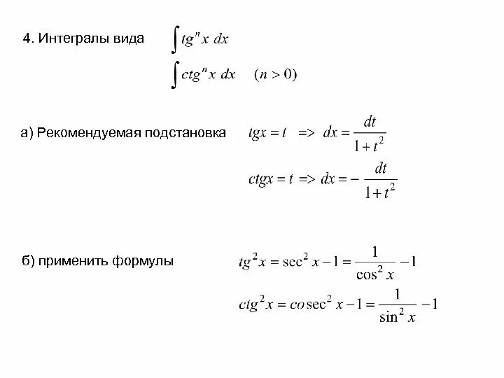 Интегрирование дробей. Таблица интегралов дробей. рекуррентная формула неопределенного интеграла. типы интегралов. интеграл виды интегралов.