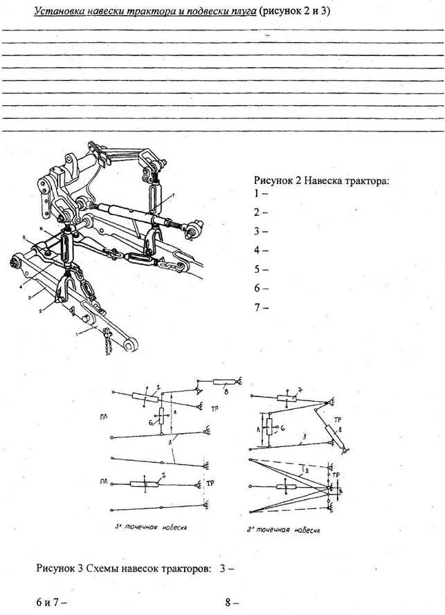 Схема навески мтз. Навеска плуга МТЗ 80. Навеска трактора МТЗ 82 схема. Трехточечная схема навески трактора. Двухточечная схема навески трактора.