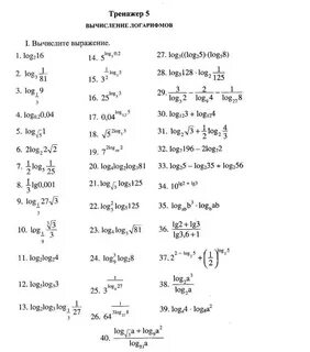 Логарифмы вариант 3