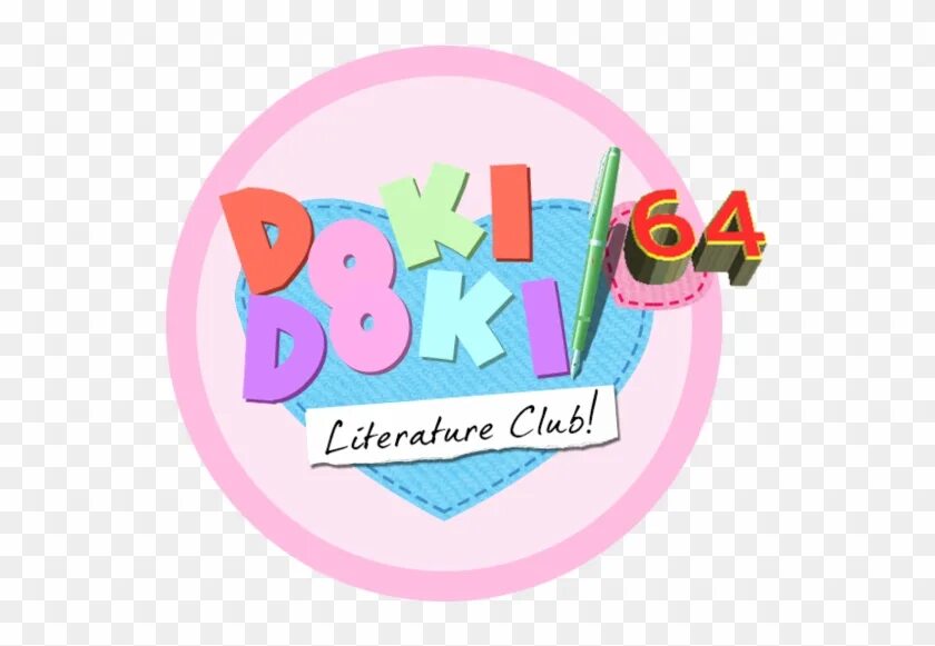 Доки доки лого. Doki Doki Literature Club логотип. Значок доки доки литературный. Название доки доки без фона. Хеллоу доки