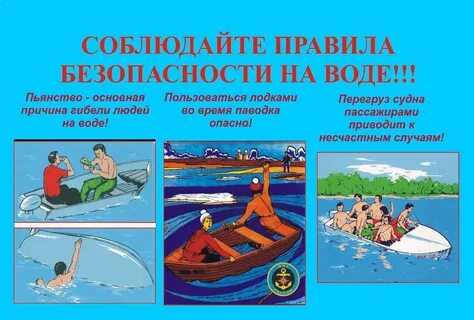 Памятка поведение на воде картинки