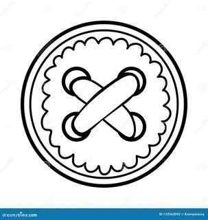 Clothes Button Vector Icon Sign Symbol Stock Illustration CartoonDealer.com #160