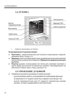 Плита гефест с конвекцией инструкция