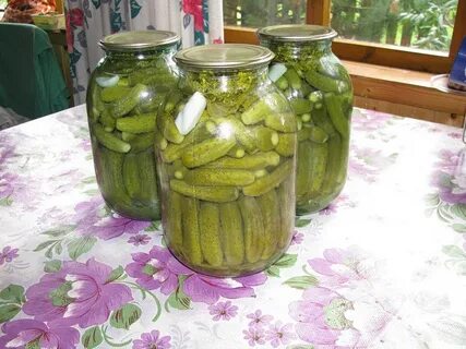Огурцы маринованные с закручивающейся крышкой