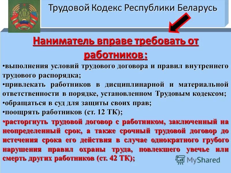 Трудовой кодекс РБ. 42 Статья трудового кодекса. ТК РБ. Трудовой кодекс Белоруссии.