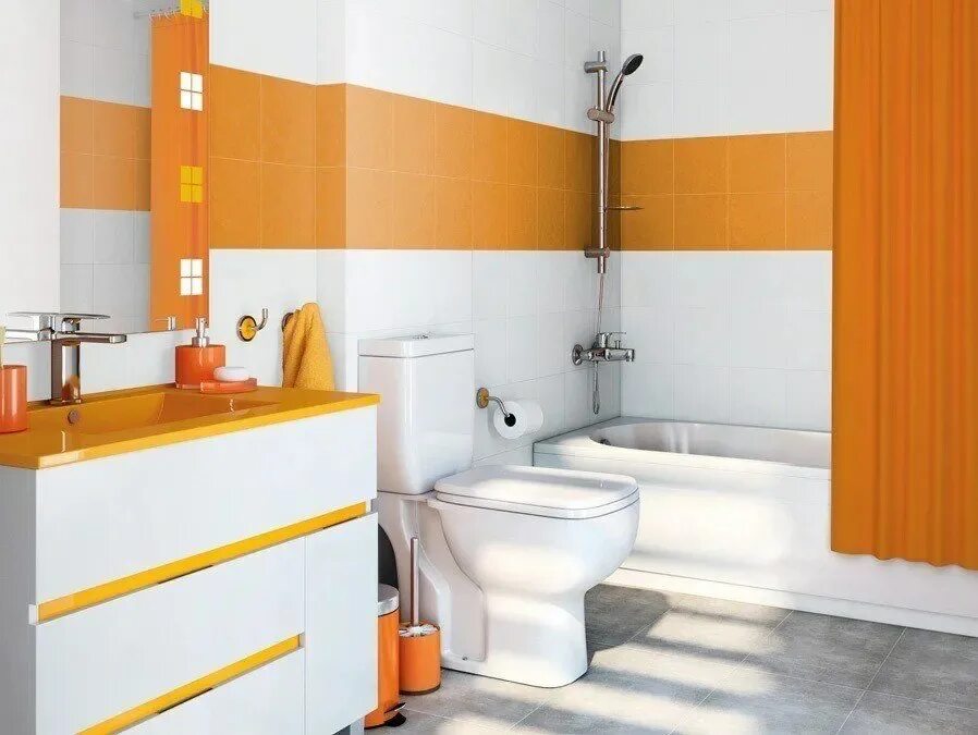 оранжевая ванная. кафель для кухни. оранжевая плитка. плитка для ванной комнаты в оранжевых тонах. плитка starfish ceradim.