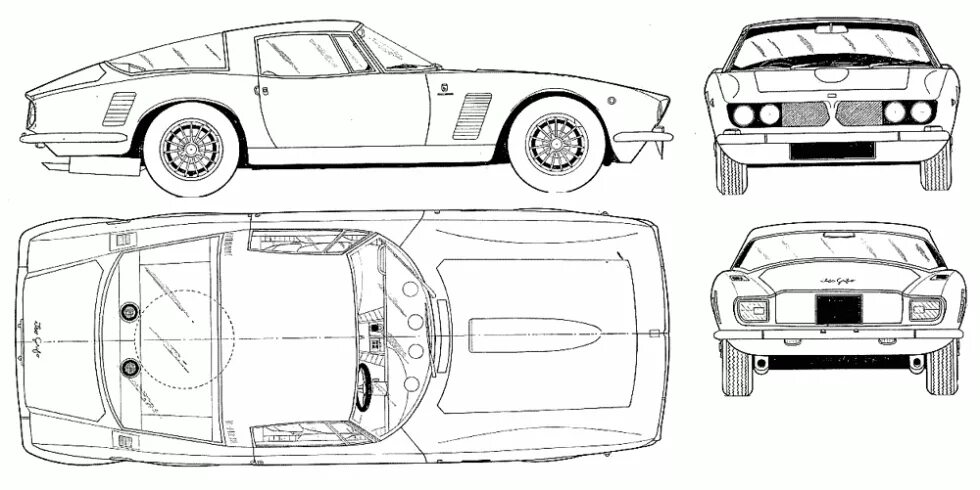 Референс машины. Opel gt 2 Blueprints. Порше 914 чертежи. ISO grifo Coupe. AMC Gremlin 1970 Blueprint чертеж.