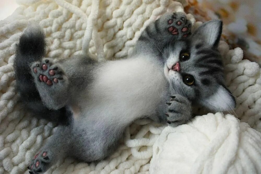 Мастер класс котята. Валяние котенок. сухое валяние коты. котик из шерсти для валяния. валяные котята из шерсти.