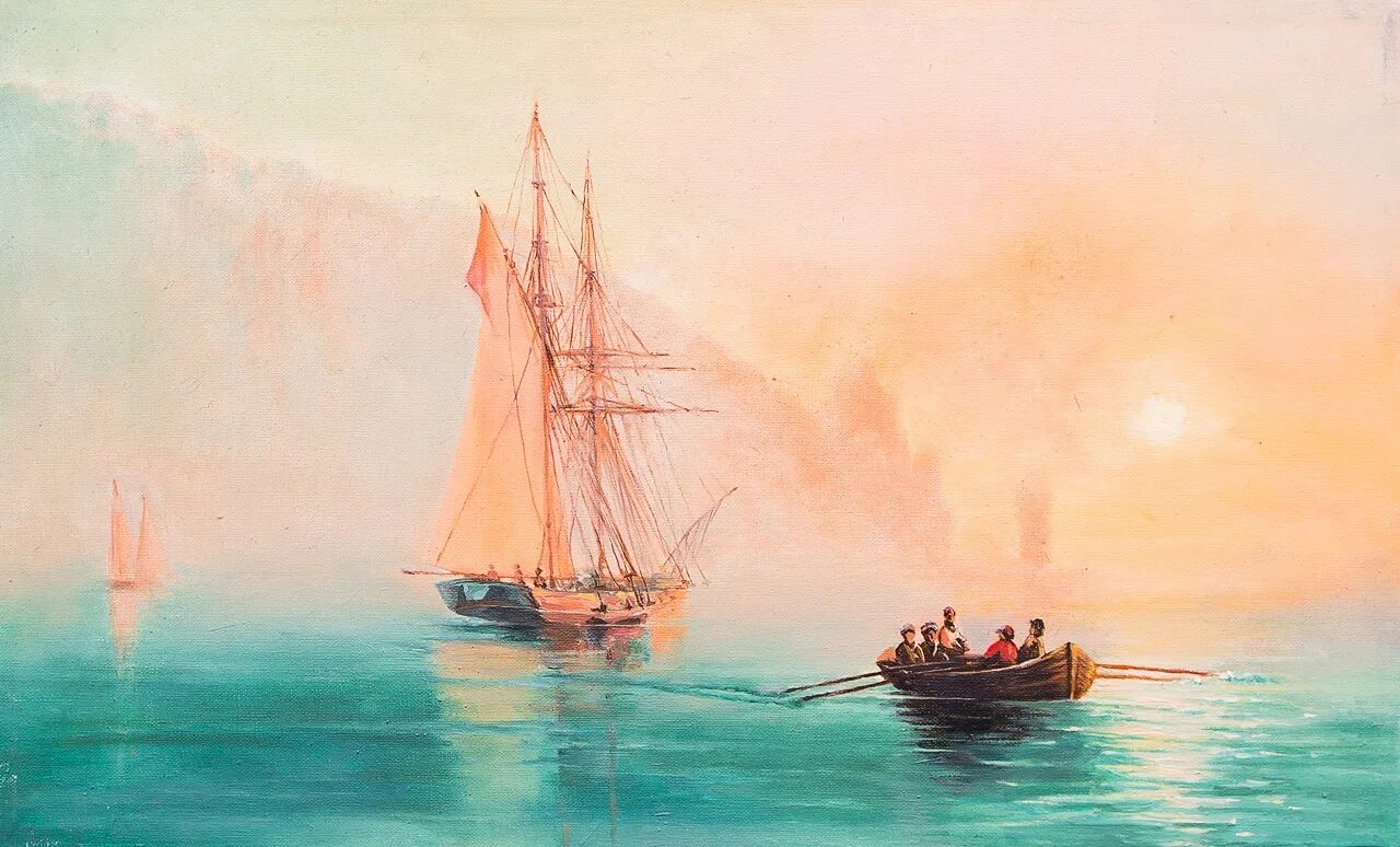 Картины природы айвазовского. Айвазовский Аю Даг картина. Айвазовский море Коктебельская бухта.